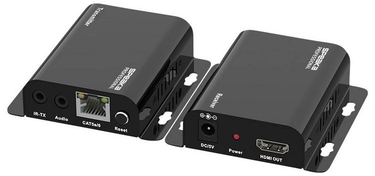 Produktbild: SpeaKa Professional SP-HDMIS-210 HDMI&reg; HDMI Extender &uuml;ber Heimnetzwerk (IP-basiert) 200m
