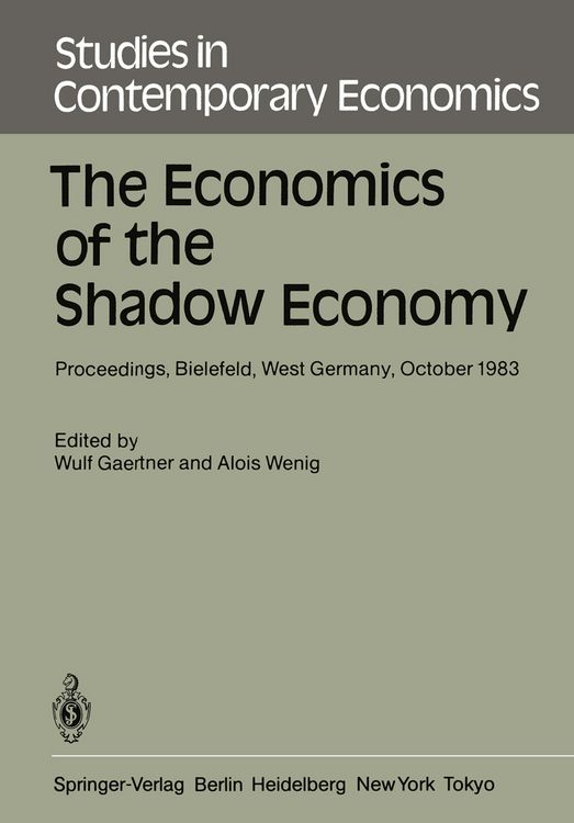 Produktbild: The Economics of the Shadow Economy