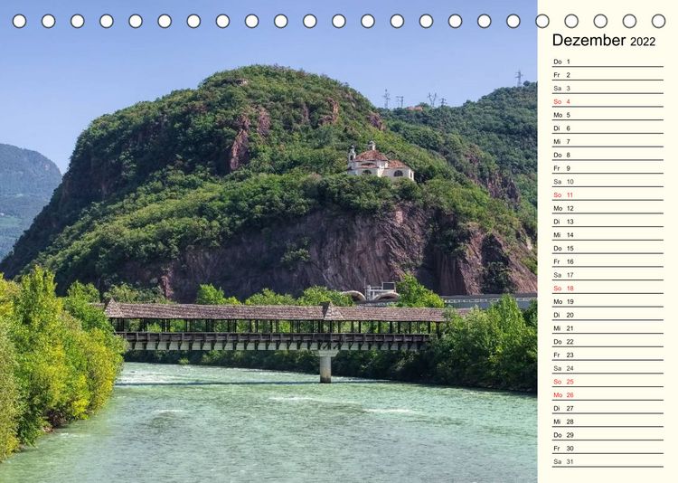 Produktbild: Eisacktal - Wipptal - Vom Brenner bis nach Bozen (Tischkalender 2022 DIN A5 quer)