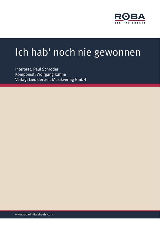 Produktbild: Ich hab' noch nie gewonnen
