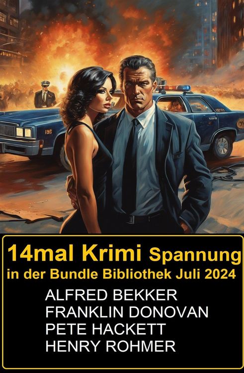 Produktbild: 14mal Krimi Spannung in der Bundle Bibliothek Juli 2024