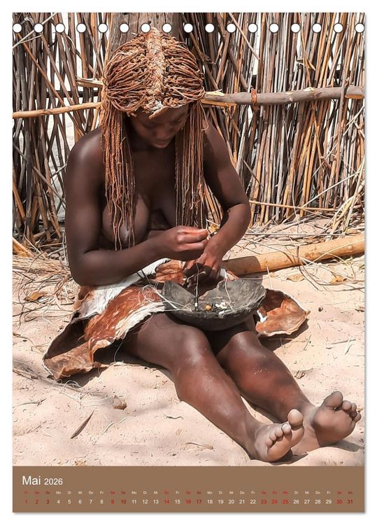 Produktbild: Beim Mbunza Volk - Namibia (Tischkalender 2026 DIN A5 hoch), CALVENDO Monatskalender