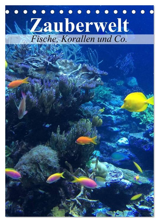 Produktbild: Zauberwelt. Fische, Korallen und Co. (Tischkalender 2026 DIN A5 hoch), CALVENDO Monatskalender