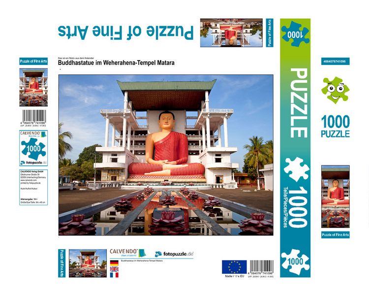 Produktbild: CALVENDO Puzzle Buddhastatue im Weherahena-Tempel Matara | 1000 Teile Lege-Gr&ouml;&szlig;e 64x48cm Foto-Puzzle f&uuml;r gl&uuml;ckliche Stunden