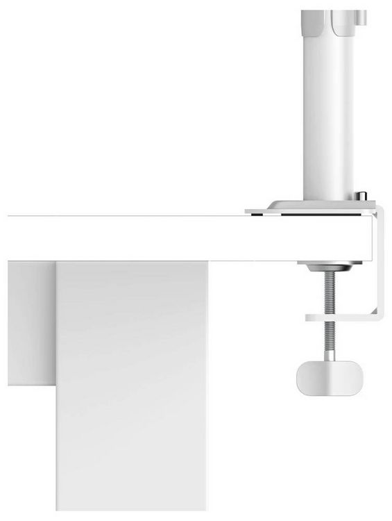Produktbild: Hama Monitor-Tischhalterung 2 Display(s) 88,9 cm (35") Wei&szlig; H&ouml;henverstellbar, Schwenkbar, Rotierbar, Neigbar