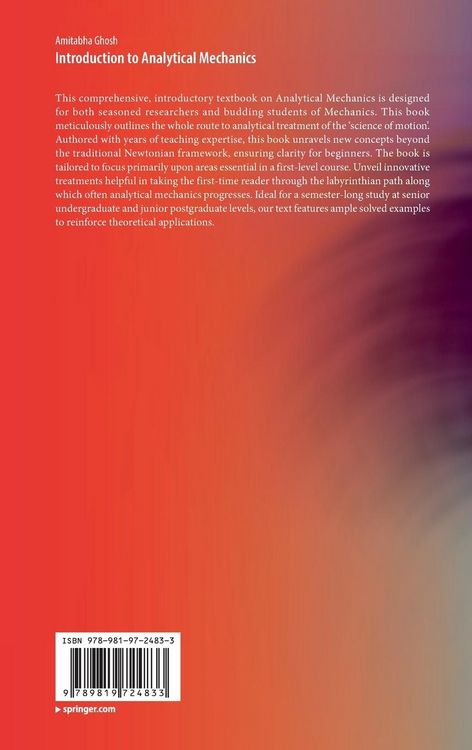 Produktbild: Introduction to Analytical Mechanics