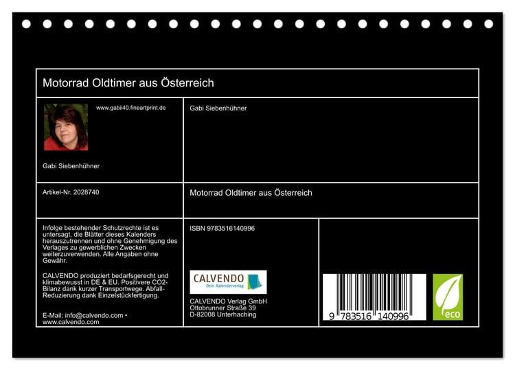 Produktbild: Motorrad Oldtimer aus &Ouml;sterreich (Tischkalender 2026 DIN A5 quer), CALVENDO Monatskalender