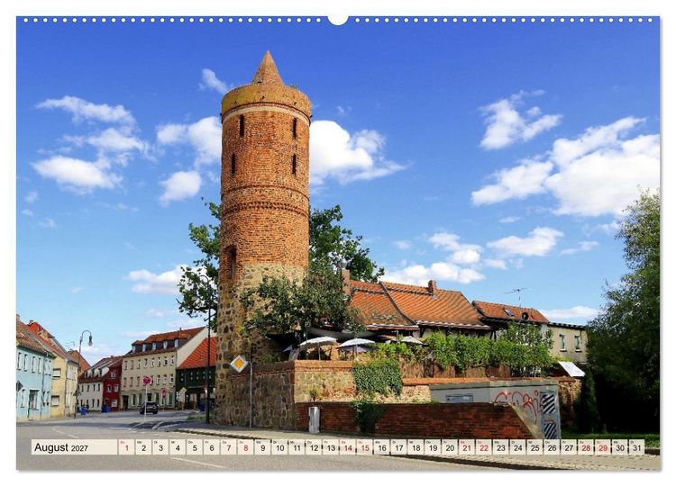 Produktbild: J&uuml;terbog &ndash; Backsteingotik und Wehrt&uuml;rme (Wandkalender 2027 DIN A2 quer), CALVENDO Monatskalender