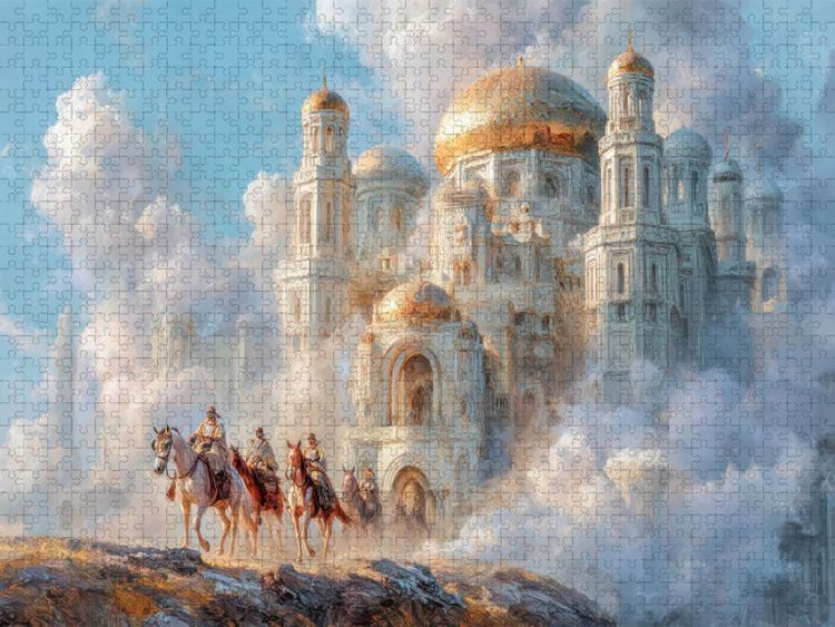 Produktbild: CALVENDO Puzzle M&auml;rchenschl&ouml;sser | 1000 Teile Lege-Gr&ouml;&szlig;e 64x48cm Foto-Puzzle f&uuml;r gl&uuml;ckliche Stunden