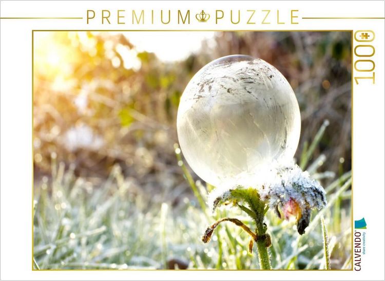 Produktbild: CALVENDO Puzzle Ein Motiv aus dem Kalender Frostige Seifenblasen | 1000 Teile Lege-Gr&ouml;&szlig;e 64x48cm Foto-Puzzle f&uuml;r gl&uuml;ckliche Stunden