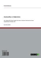 Produktbild: Staatsaufbau in Afghanistan