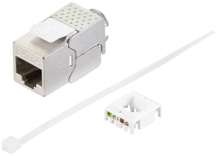 Produktbild: Renkforce RF-5250452 RJ45-Einbaumodul Keystone CAT 6a 1St.