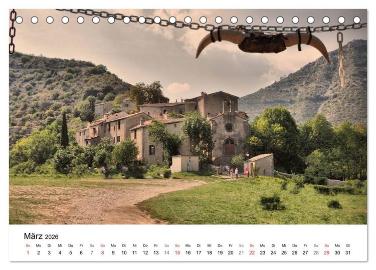 Produktbild: Frankreich- St&auml;dte und D&ouml;rfer des Languedoc-Roussillon (Tischkalender 2026 DIN A5 quer), CALVENDO Monatskalender