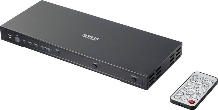 Produktbild: SpeaKa Professional 1+4 Port HDMI-Switch UHD 4K @ 60Hz