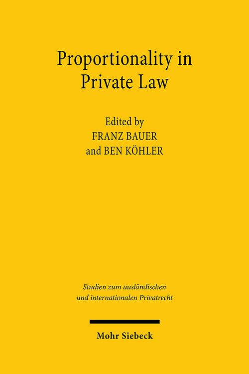 Produktbild: Proportionality in Private Law