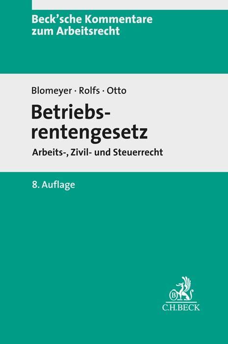 Produktbild: Betriebsrentengesetz. BetrAVG