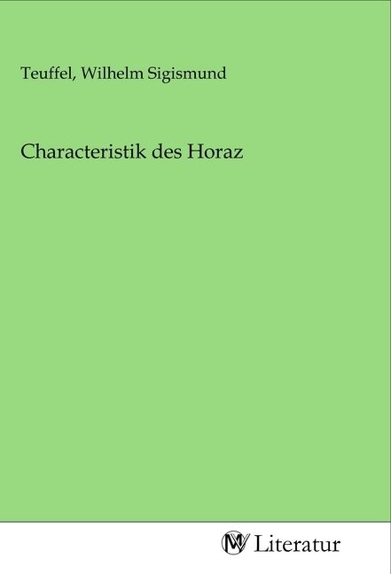 Produktbild: Characteristik des Horaz