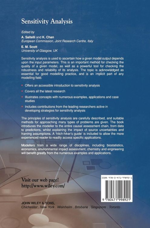 Produktbild: Sensitivity Analysis
