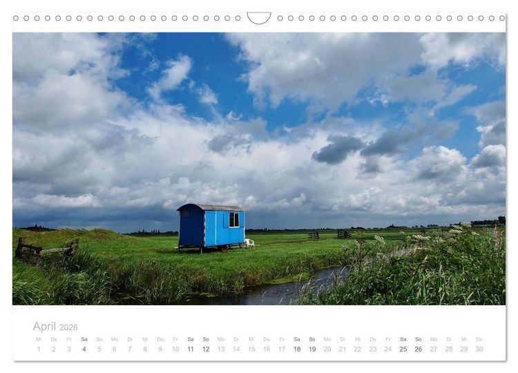 Produktbild: Polderlandschaften in Holland (Wandkalender 2026 DIN A3 quer), CALVENDO Monatskalender