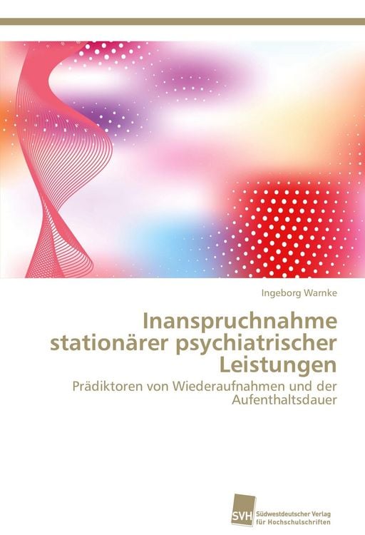 Produktbild: Inanspruchnahme station&auml;rer psychiatrischer Leistungen