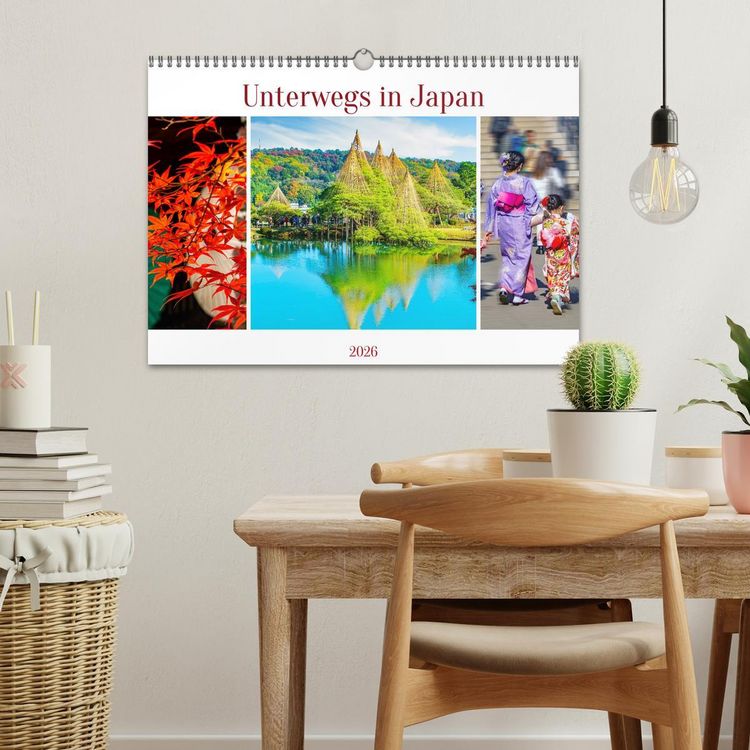 Produktbild: Unterwegs in Japan (Wandkalender 2026 DIN A3 quer), CALVENDO Monatskalender