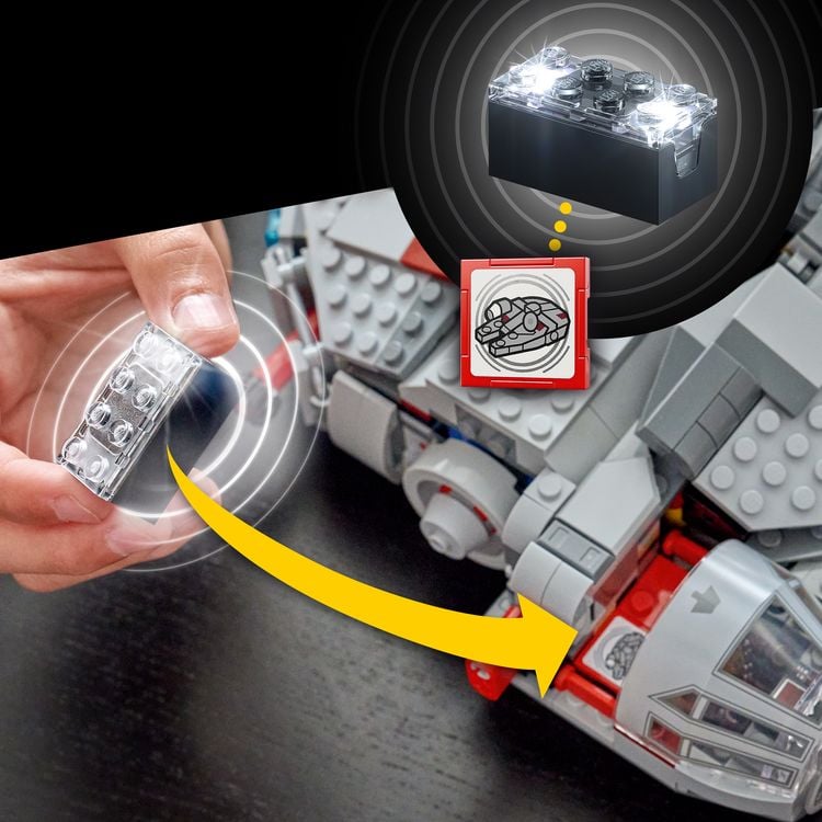 Produktbild: LEGO Star Wars 75426 SMART Play: Millennium Falke Modell, Spielzeug ab 9