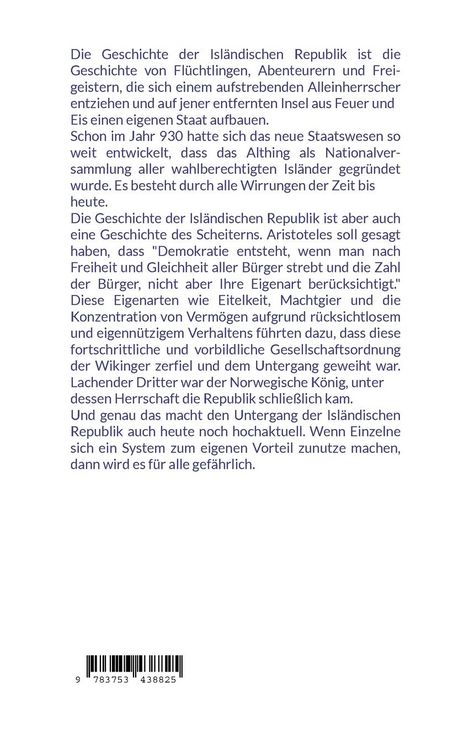 Produktbild: &Uuml;ber die Isl&auml;ndische Republik und ihren Untergang