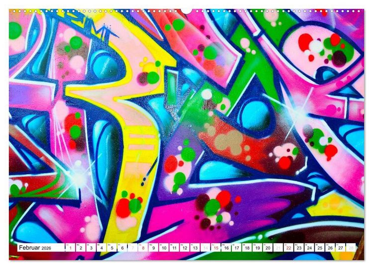 Produktbild: Graffiti ist Kult (hochwertiger Premium Wandkalender 2026 DIN A2 quer), Kunstdruck in Hochglanz