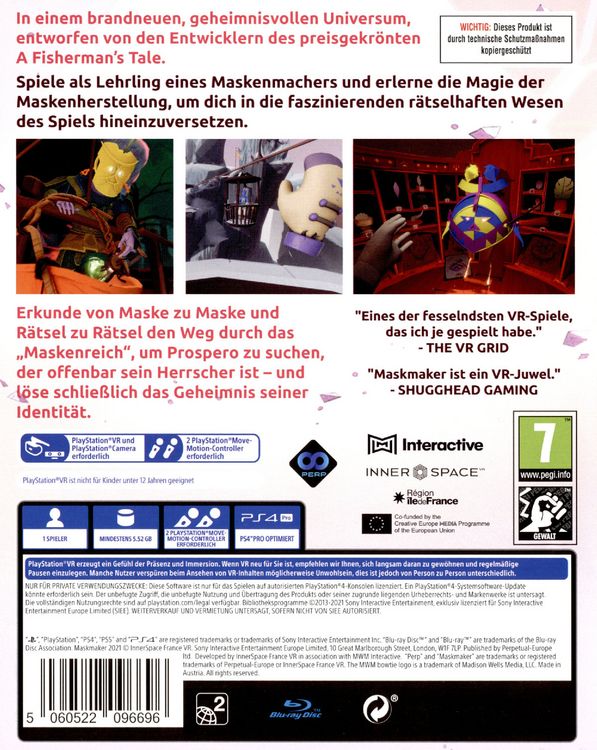 Produktbild: Maskmaker (PlayStation VR)