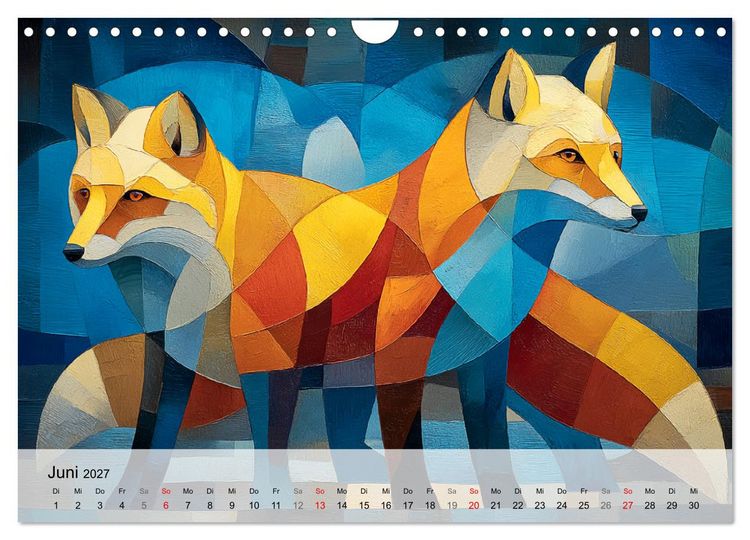 Produktbild: Nordlicht in Facetten. Die Arktis in geometrischer Bildsprache (Wandkalender 2027 DIN A4 quer), CALVENDO Monatskalender