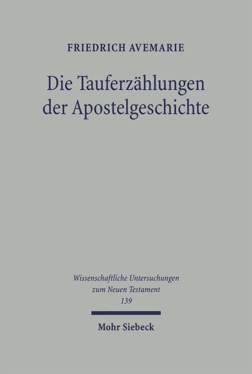 Produktbild: Die Tauferz&auml;hlungen der Apostelgeschichte