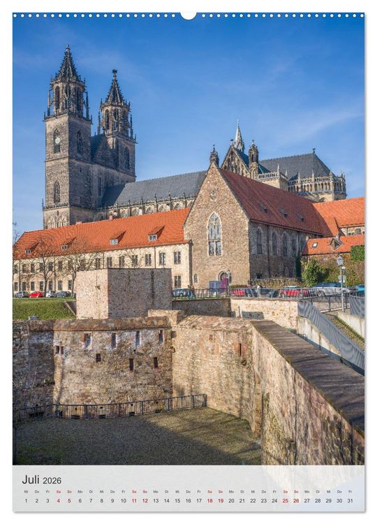 Produktbild: Magdeburg - Liebenswerte Stadt an der Elbe (hochwertiger Premium Wandkalender 2026 DIN A2 hoch), Kunstdruck in Hochglanz