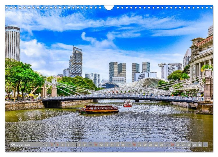 Produktbild: Singapur - Asiatische Lifestyle Metropole (Wandkalender 2026 DIN A3 quer), CALVENDO Monatskalender