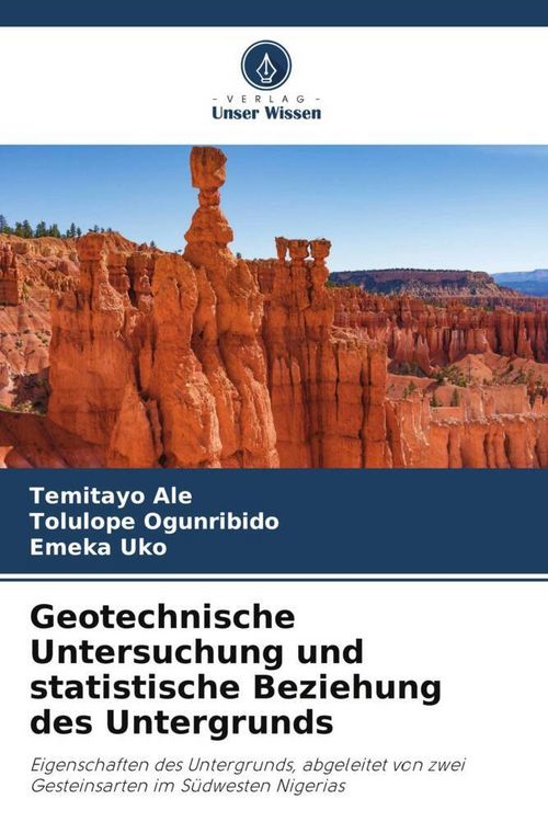Produktbild: Geotechnische Untersuchung und statistische Beziehung des Untergrunds