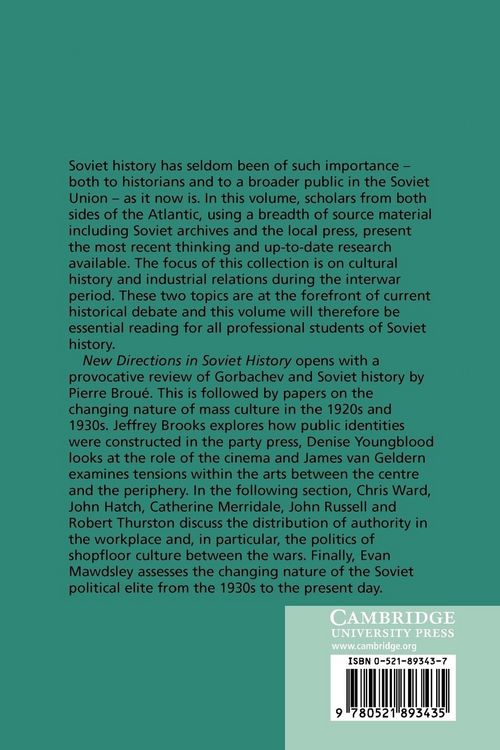 Produktbild: New Directions in Soviet History