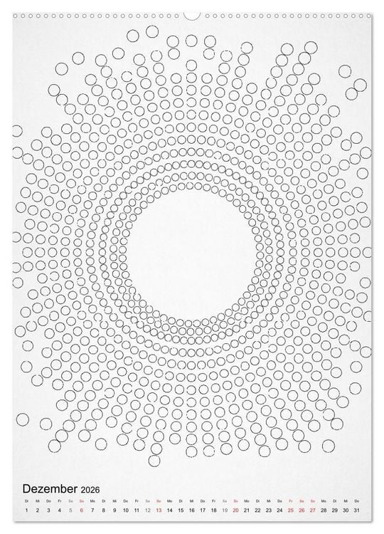 Produktbild: Geometric Graphik Art (Wandkalender 2026 DIN A2 hoch), CALVENDO Monatskalender