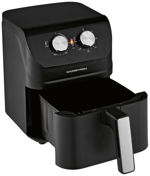 Produktbild: GourmetMaxx 14578 Hei&szlig;luft-Fritteuse 4l 1400W Cool-Touch-Geh&auml;use Schwarz
