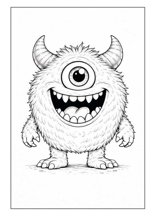 Produktbild: Monster Malbuch f&uuml;r Kinder ab 6 Jahren mit 50 sch&ouml;nen Ausmalmotiven