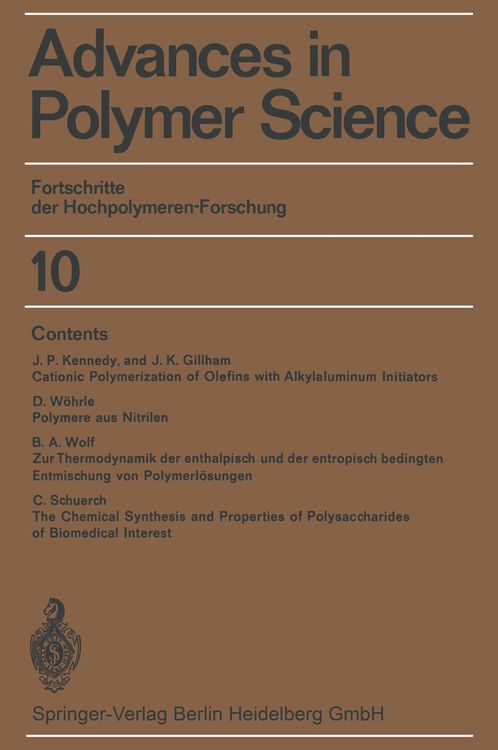 Produktbild: Fortschritte der Hochpolymeren-Forschung