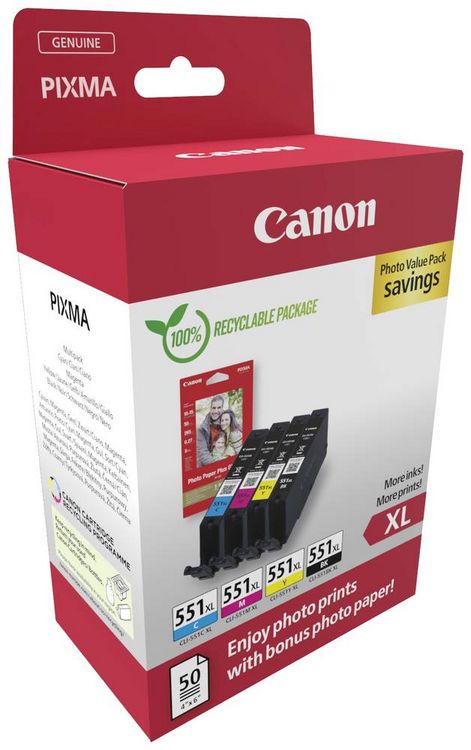 Produktbild: CANON Photo Value Pack 551XL