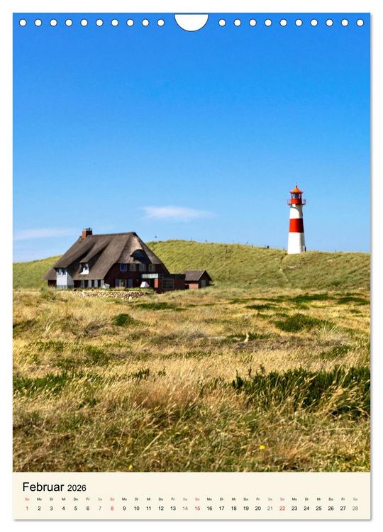 Produktbild: INSEL SYLT, Berauschende Nat&uuml;rlichkeit (Wandkalender 2026 DIN A4 hoch), CALVENDO Monatskalender