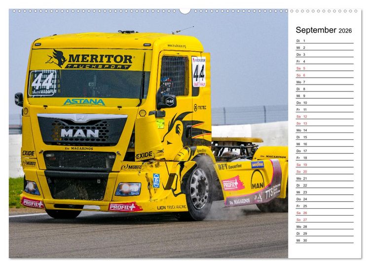 Produktbild: Faszination Truck Rennsport (hochwertiger Premium Wandkalender 2026 DIN A2 quer), Kunstdruck in Hochglanz