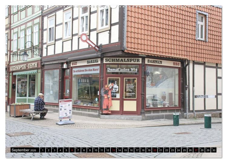 Produktbild: Wernigerode - Fachwerkstadt am Harz (hochwertiger Premium Wandkalender 2026 DIN A2 quer), Kunstdruck in Hochglanz