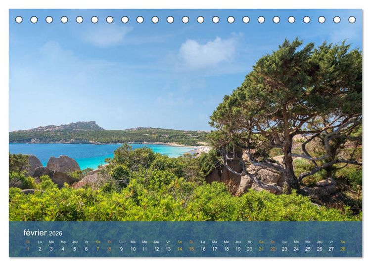 Produktbild: Sardaigne - L'&acirc;me sauvage de la M&eacute;diterran&eacute;e (Calendrier de bureau 2026 DIN A5 vertical), CALVENDO calendrier mensuel