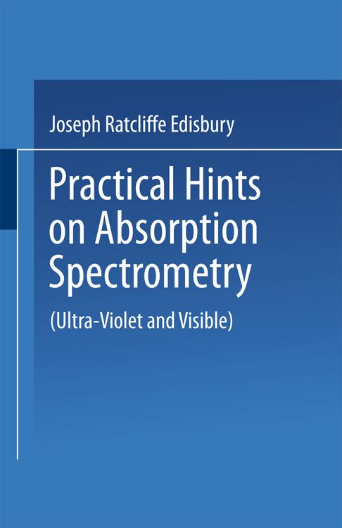 Produktbild: Practical Hints on Absorption Spectrometry