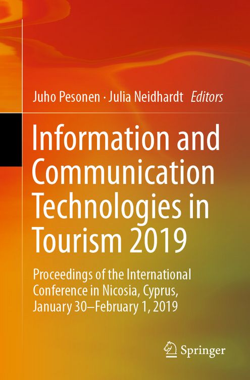 Produktbild: Information and Communication Technologies in Tourism 2019