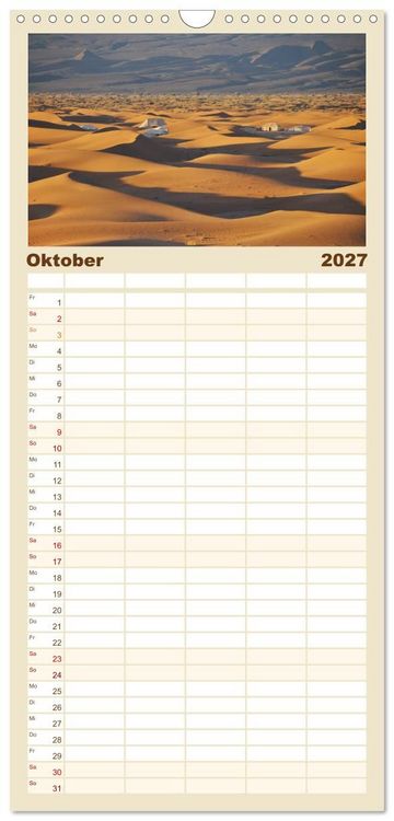 Produktbild: Familienplaner 2027 - Erlebe mit mir das traumhafte Marokko mit 5 Spalten (Wandkalender, 21 x 45 cm) CALVENDO