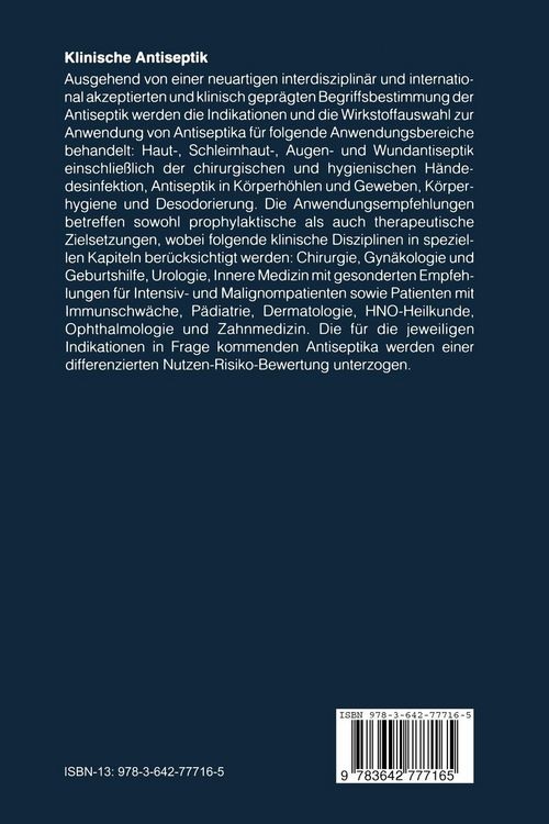 Produktbild: Klinische Antiseptik