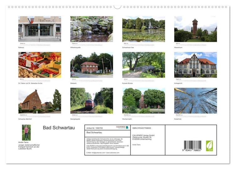 Produktbild: Bad Schwartau (hochwertiger Premium Wandkalender 2026 DIN A2 quer), Kunstdruck in Hochglanz