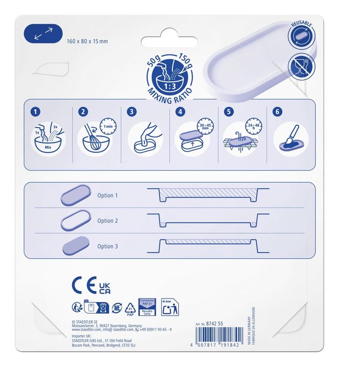 Produktbild: STAEDTLER FIMO Gie&szlig;form Schale oval, 1 St&uuml;ck